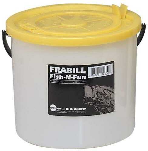 Frabill Inc Fish-N-Fun Bait Bucket 4.5Qt W/Removable Lid Model: 4602