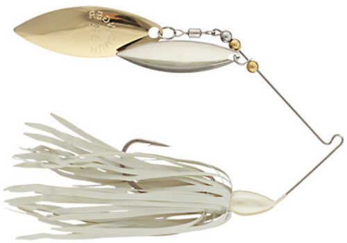 Humdinger Spinner Bait 1/4 Silver Willow Gold - White Model: 04c