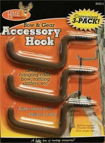 HME Products HME Accessory Hooks Bow & Gear Holders (Blister) 3 pack