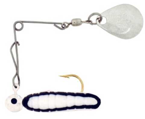 H&H Lure H&H Grub Spin-Nickel 1/32 12/cd White/Black Str CGS-18