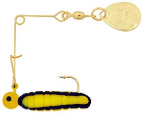 H&H Lure H&H Cajun Grub Spin-Gold 1/32 12/cd Yell/Black Str CGSG-19