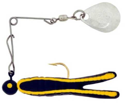 H&H Lure H&H Cajun King Spin-Gold 1/4 12/cd Black/Yel Str CKSG-17