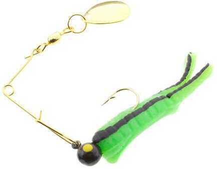 H&H Lure Cajun King Spin-Gold 1/4 12/cd Green/Black Str CKSG-20-img-0