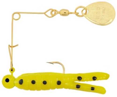 H&H Lure H&H Cajun Spin-Nickel 1/16 12/cd Yell/Black Dots CS-11