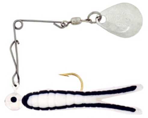 H&H Lure H&H Cajun Spin-Nickel 1/16 12/cd White/Black Str CS-18