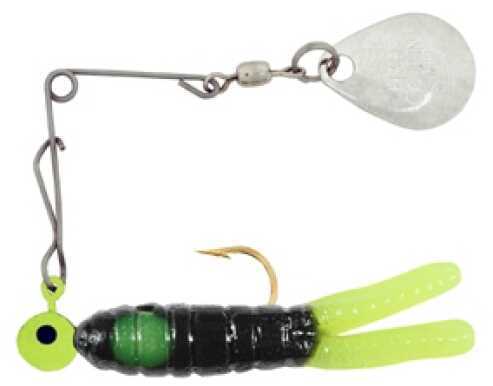 H&H Lure H&H Cajun Spin-Gold 1/16 12/cd Black/Chart Dot Ct CSG-24