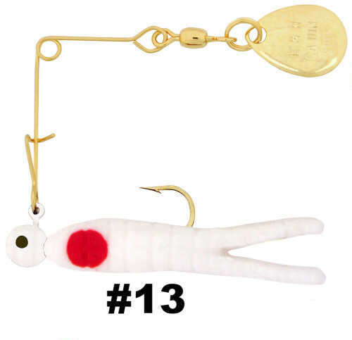 H&H Lure H&H Super Spin-Nickel 3/16 12/cd White/Red Dot CSS-13