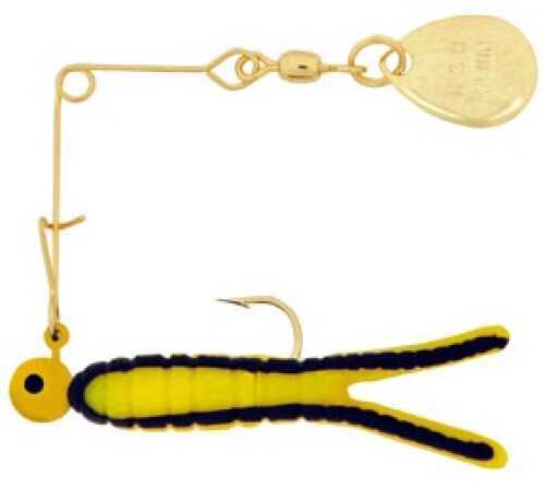 H&H Lure H&H Cajun Super Spin-Gold 3/16 12/cd Yell/Black Str CSSG-19