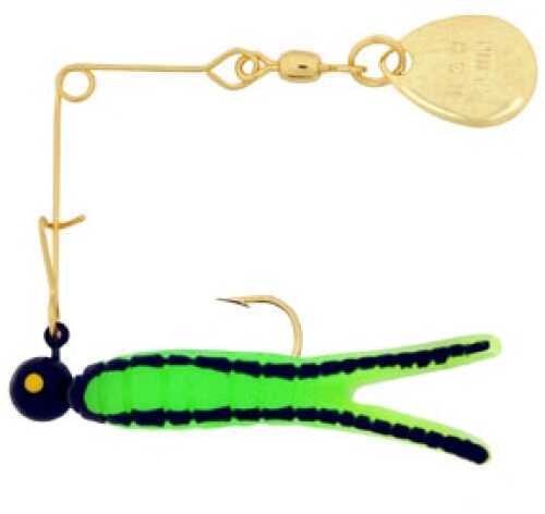 H&H Lure H&H Cajun Super Spin-Gold 3/16 12/cd Green/Black Str CSSG-20