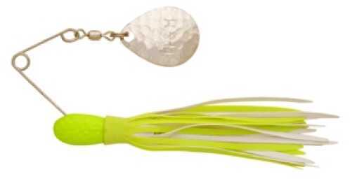 H&H Lure Single Spinner 3/8 6pk Chart-Chartreuse/White HHSS-35-img-0