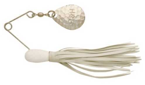 H&H Lure H&H Double Willow Spinner 3/8 6pk White-White HHHWLDS-08