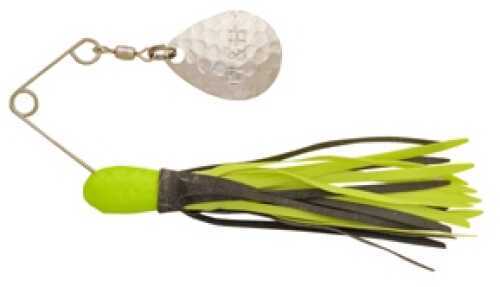 H&H Lure H&H Double Willow Spinner 3/8 6pk Chart-Chartreuse/Black HHHWLDS-27