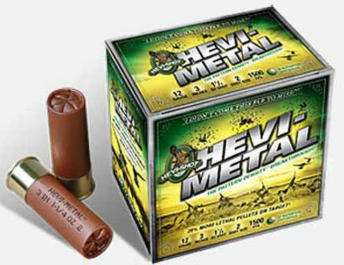 12 Gauge 25 Rounds Ammunition Hevi-Shot-Environ Metal 3" #4