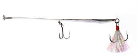 Jenko Fishing Sticky Spoon 8In Chrome Flutter W/Extra Treble Hook Model: JSP8CS