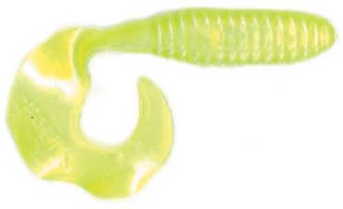 Uncle Josh / Sizmic Kalins Salty Lunker Grub 3in 10pk Chartreuse/Pearl 3G10-545