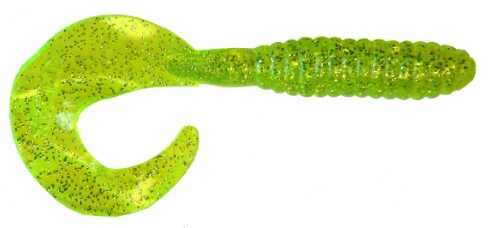 Uncle Josh / Sizmic Kalins Salty Lunker Grub 5in 10pk Chartreuse/Silver Fk 5G10-535