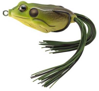 LIVETARGET Lures / Koppers Fishing and Tackle Corp Usa Hollow Body Frog 5/8oz 2 1/4in Green/Brwn FGH55T508