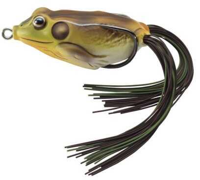 LIVETARGET Lures / Koppers Fishing and Tackle Corp Usa Hollow Body Frog 5/8oz 2 1/4in Green/Sienna FGH55T509