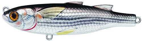 LIVETARGET Lures / Koppers Fishing and Tackle Corp Usa Mullet Twitchbait 3 1/2in Silver/Black MUT90FT932