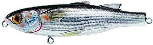 LIVETARGET Lures / Koppers Fishing and Tackle Corp Usa Mullet Walking Bait 4in Silver/Black MUW100T932