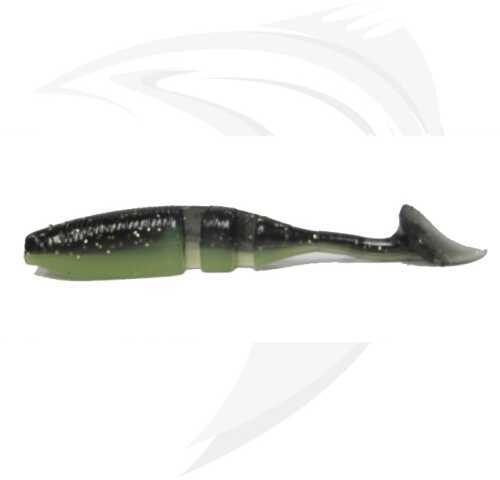 Lake Fork Tackle Boot Tail Baby Shad 2 1/4in 15 Per Bag Black Gold/Chart 2700-803