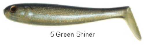 Luck E Strike Bass Magic Swimbait 4-1/2in 6 per bag Green Shiner LBM45-5