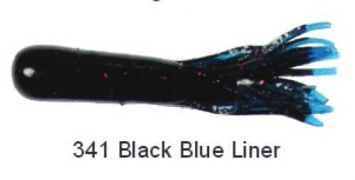 Luck E Strike Fast Lane Tube 4-1/2in 8 Per Bag Black Blue Glitter/Blue CFLT-341-8