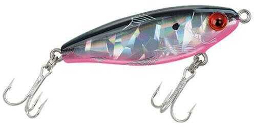 Mirrolure / L&S Bait MirrOdine Suspending Twitchbait 2-5/8" Black/Pink/Silver Broken Glass Md: 17MR-706SBG