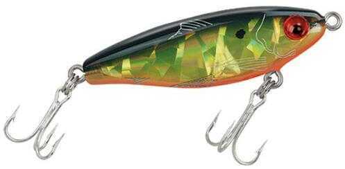 Mirrolure / L&S Bait MirrOdine Suspending Twitchbait 2-5/8" Black/Chart Side/Orange Belly/Silver Broken Glass