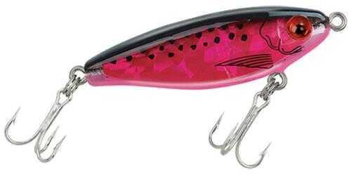 Mirrolure / L&S Bait MirrOdine Suspending Twitchbai Broken Glass Series 2-5/8" Black/Pink Model: 17MR-909SBG