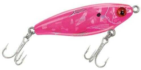 Mirrolure / L&S Bait L&S Mirrodine Broken Glass Series 2-5/8In 3/8Oz Pink Flame/Silve Model: 17MR-PFSBG