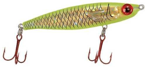 Mirrolure / L&S Bait Catch Jr Suspending Twitchbait 3In 3/8Oz Flo Chart Gold Scale 22MR-CH