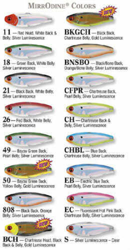 Mirrolure / L&S Bait L&S Mirrodine-Suspending 3in 3/8oz Chartreuse Back/Chartreuse Belly Md#: 27MR-CH