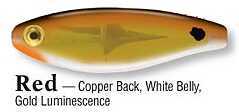 Mirrolure / L&S Bait L&S Mirrodine C-Eye Pro Series 2-5/8in 3/8oz Cop Bk/White/Redfi C17MRRED