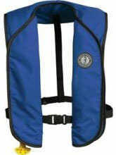 Mustang Survival PFD Classic Auto Royal Blue Adult Md: MD2012-1