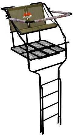 Outdoor Solutions Millennium Treestands Deluxe Double Ladder Steel With Safe Link 18 Feet Md: L-2020-SL