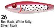 Mirrolure / L&S Bait Spotted Trout 1/2oz 3 3/8in Red Bk/White&Silv TTR-26