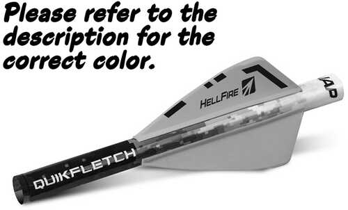 New Archery Quikfletch Vanes Hellfire Std 3in Model: <span style="font-weight:bolder; ">Nap</span>-60-014