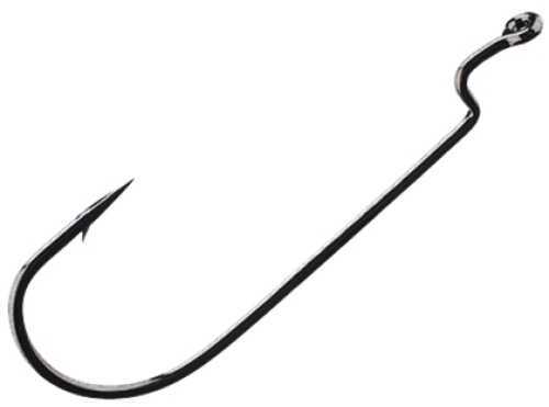 Owner Hooks All Purpose Worm Black Chrome 4Pk 4/0