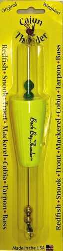 Cajun Thunder / Precision Back Bay Weighted Float 2 1/2in Cone Popper Yellow 1pk 17403