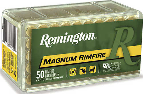 Remington Rimfire Ammo Magnum 22 Win Mag 40gr Pointed Soft Point 50 Rounds Model: 21172