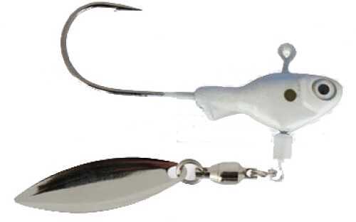 Sworming Hornet Fish Head Spin Weedless 3/8oz 1pk Prl White 21113