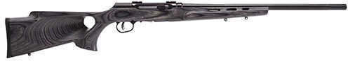 Savage <span style="font-weight:bolder; ">A17</span> Target Semi Auto Rifle .17 <span style="font-weight:bolder; ">HMR </span>22" Heavy Barrel 10 Rounds Grey Laminate Thumbhole Stock