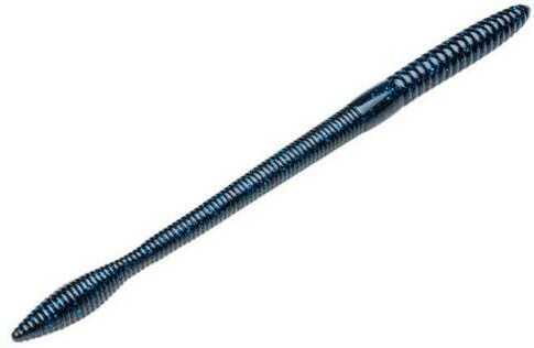 Strike King Lures Bull Worm Soft Plastic 10" Body Length Black Blue Flake Per 6 Md: BW10-2