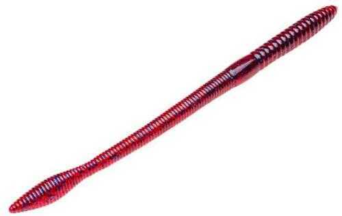 Strike King Lures Bull Worm Soft Plastic 10" Body Length Plum Per 6 Md: BW10-7