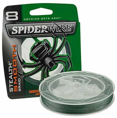 Spider Stealth Smooth Braid Green 200yds - 40lb / 12lb Diameter Model: Scsm40g-200