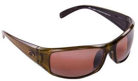 Strike King Lures Polarized Sunglass S11 Amber/Clr Gold Met-Black 2 T SG-S1162