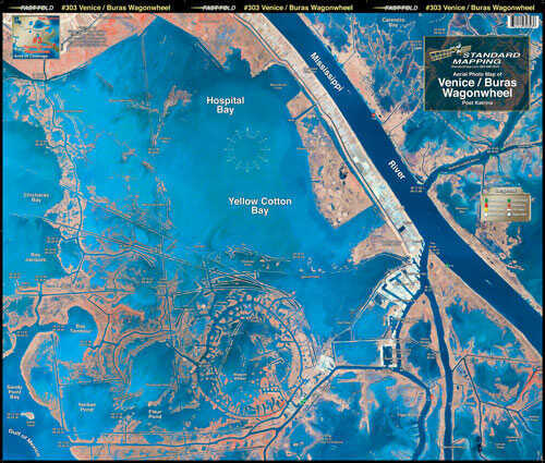 Standard Map Laminated Venice Buras Sandy Point Md#: M003