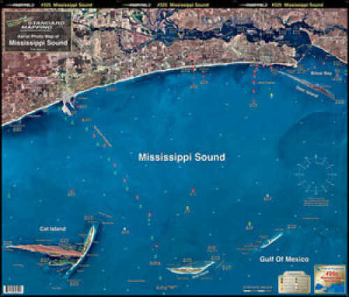 Standard Map Laminated Biloxi Miss Sound Md#: M025