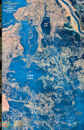 Standard Map Laminated Fast Fold Lafitte/Barataria Md#: M340